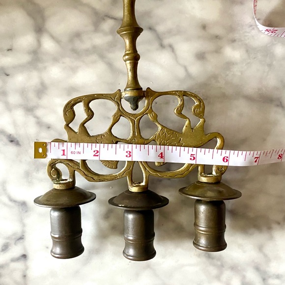 [SOLD] Vintage Brass Candelabra - Picture 3 of 8